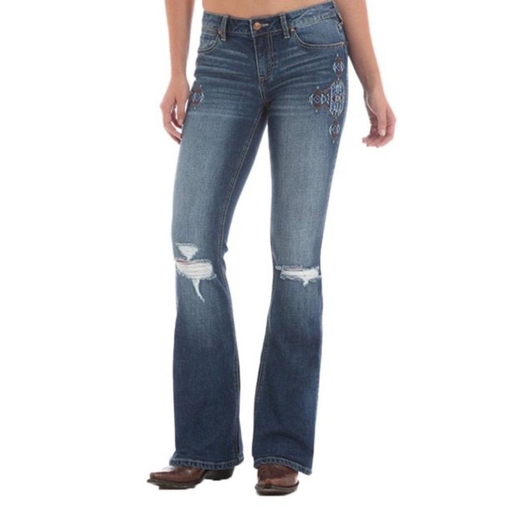 Wrangler Embroidered Flare Jean